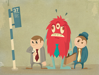 Illustration for article titled Retro Illustrations of Monsters at Work and Play
